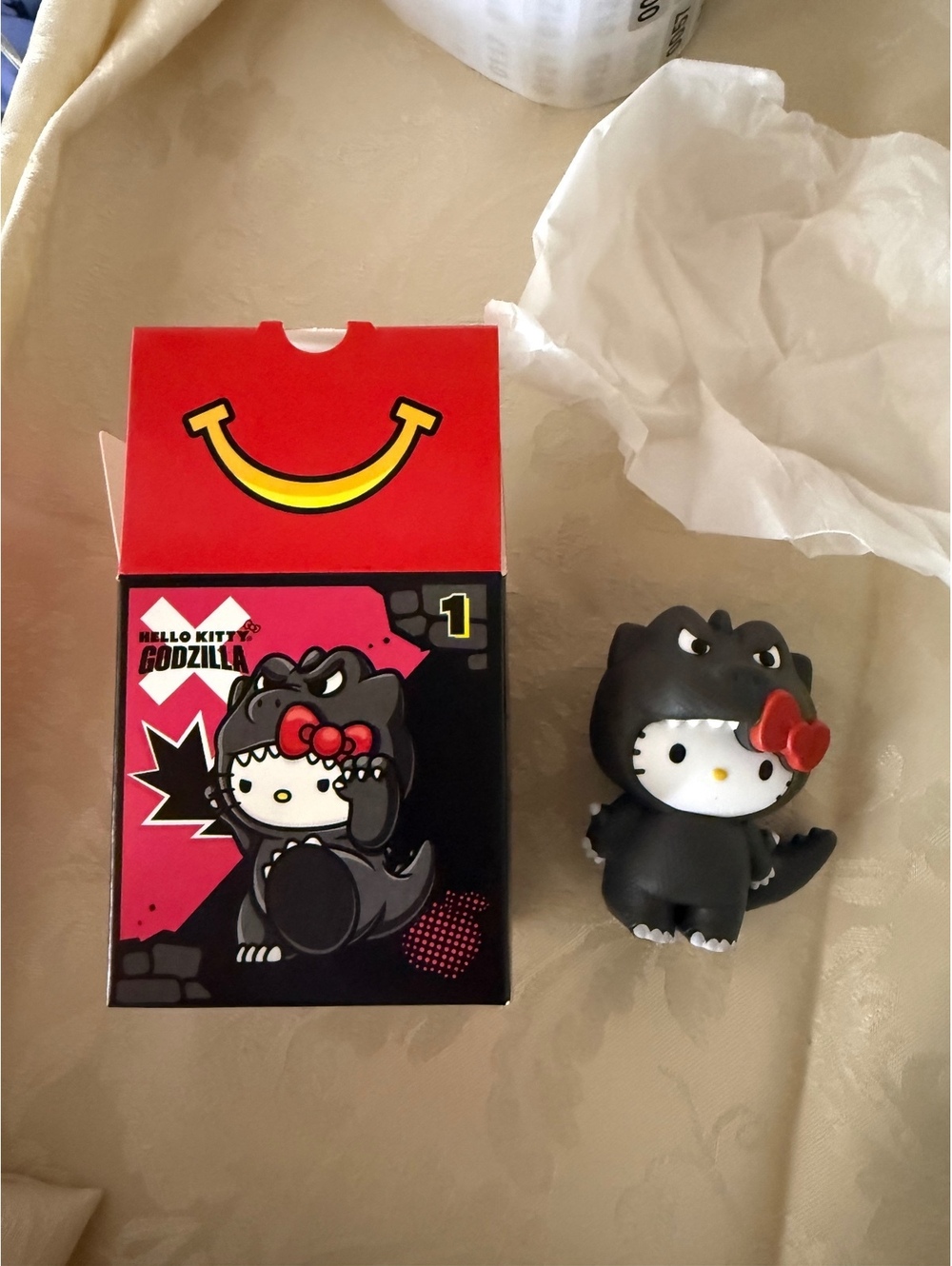 Hello Kitty X Godzilla McDonalds Toy #1 New 2026 Sanrio Hello Kitty & Friends